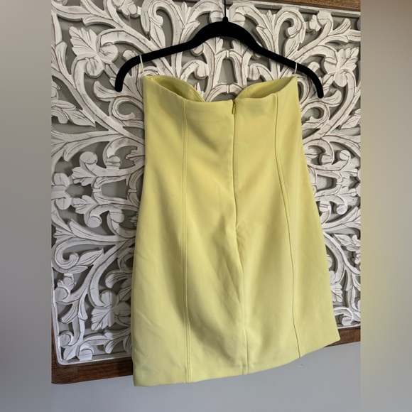 BLOGGERS FAVE NWT Zara Yellow Bustier Mini Dress for Night Out - Picture 13 of 13